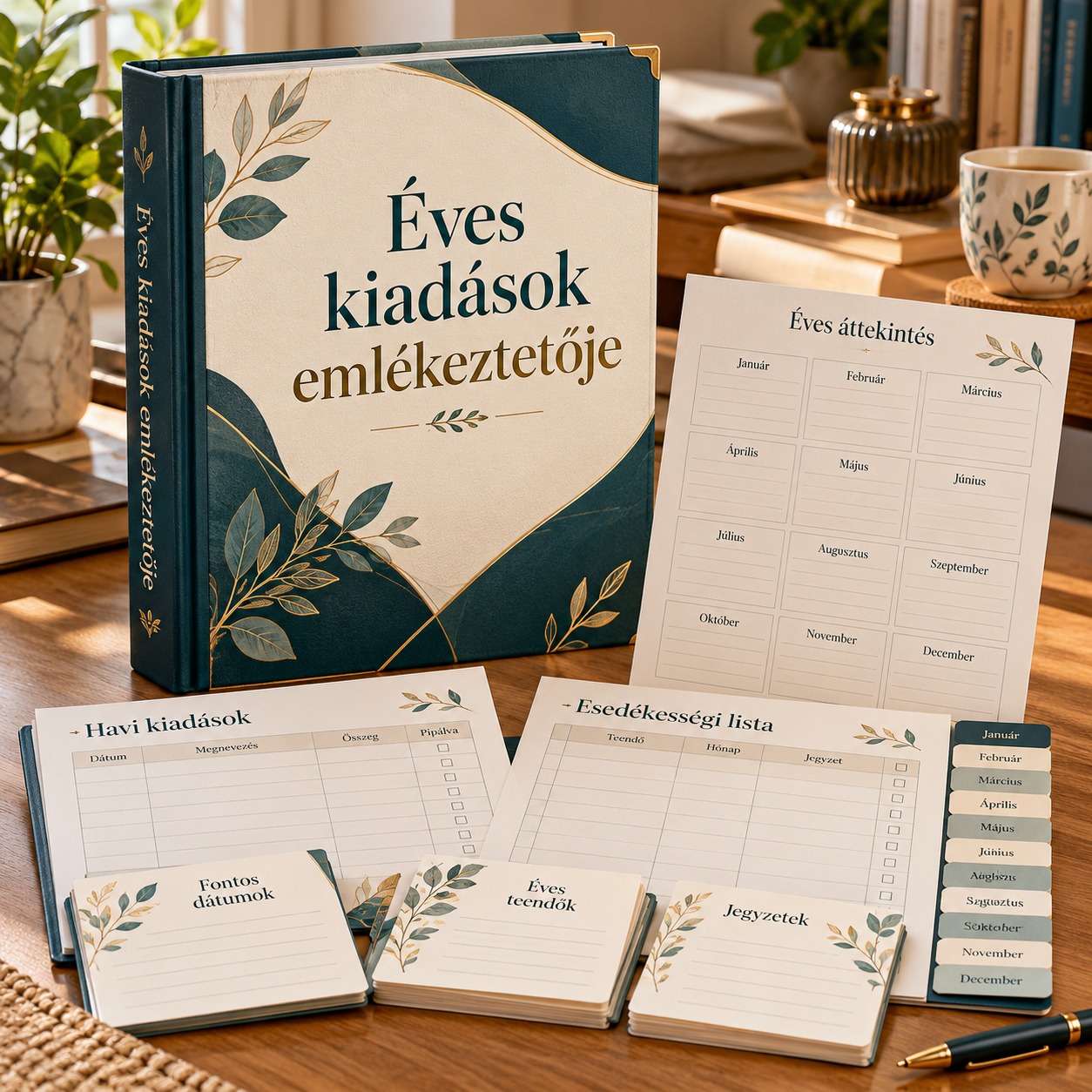Éves kiadások emlékeztetője